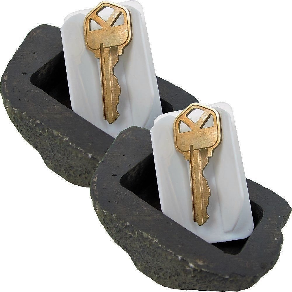 Ram-Pro 2Pc Hide-a-Spare-Key Fake Rock - Looks & Feels Like Real
